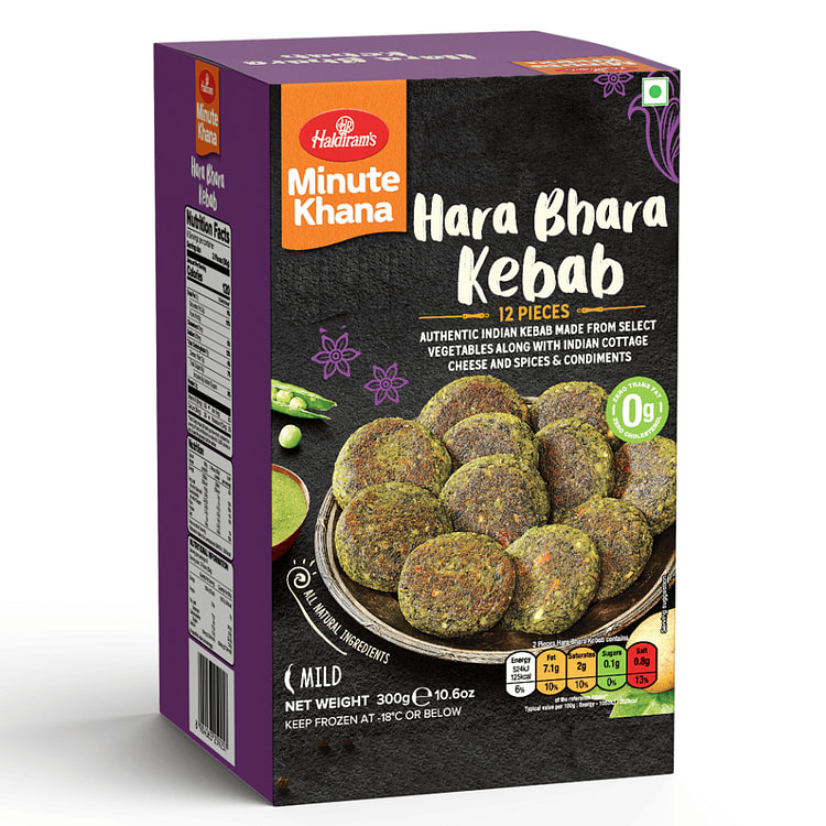 Haldiram's Hara Bhara Kebab, 12pcs Frozen 10.6 oz