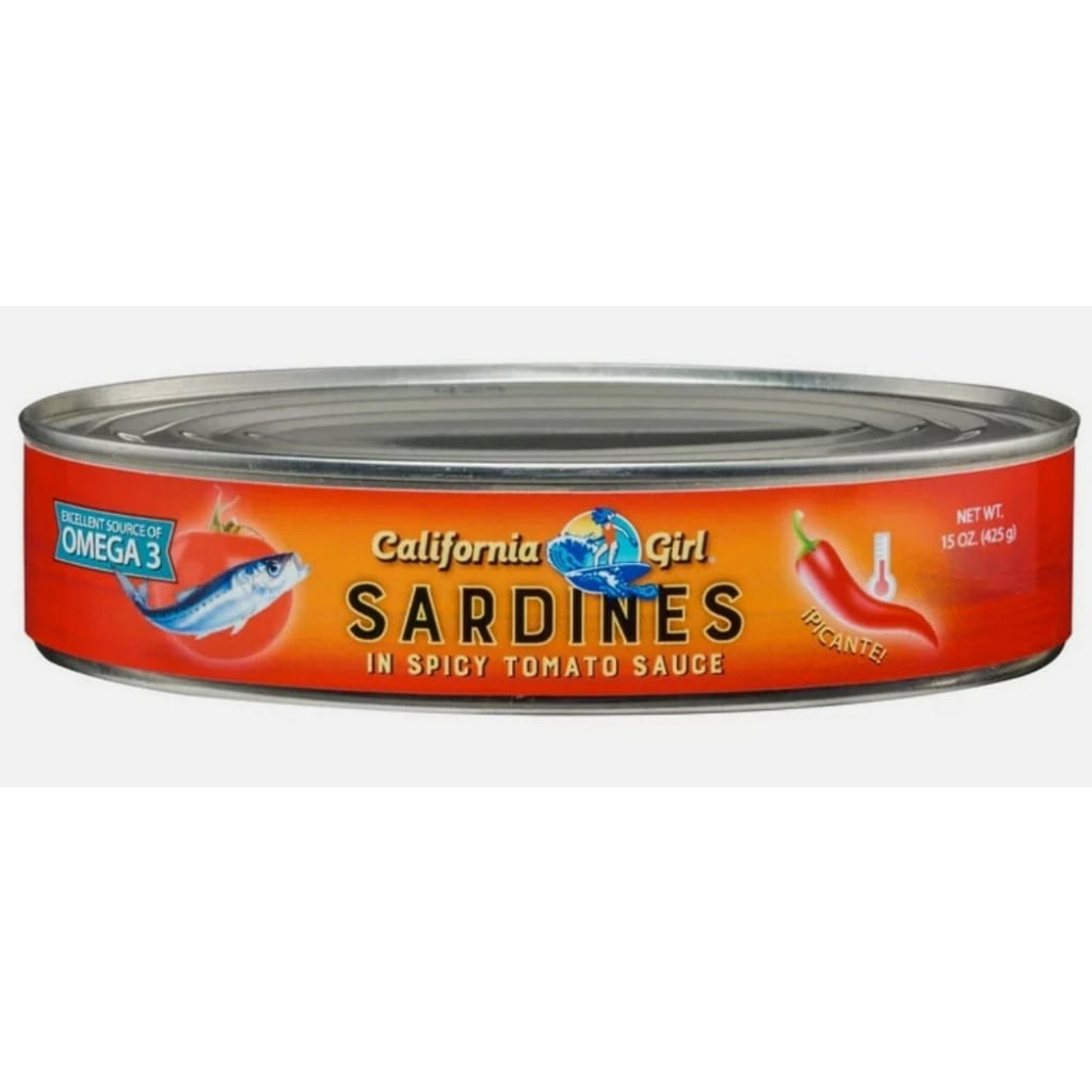 California Girl Sardines in Spicy Tomato Sauce 15 oz