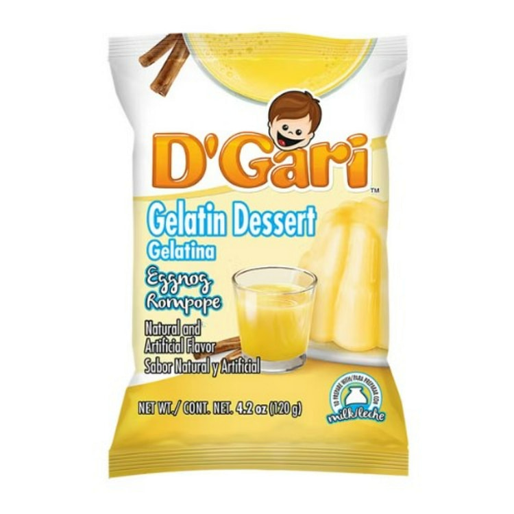 D'GARI Eggnog Gelatin Dessert (Rompope) 4.2 oz