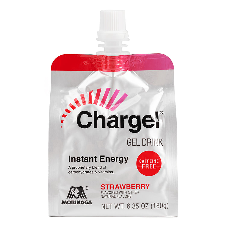 森永Morinaga Chargel 能量果冻饮 (草莓味) 6.35 盎司