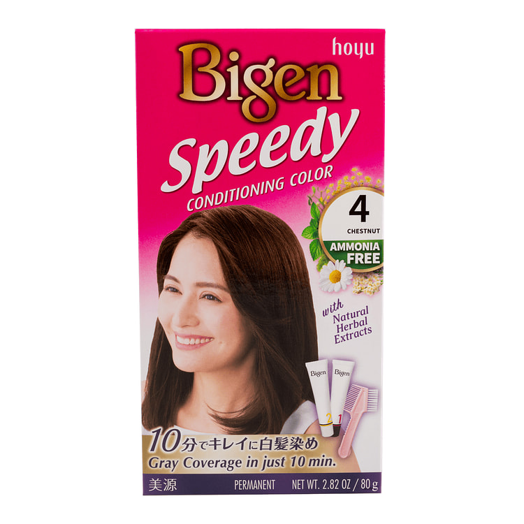 Tinte para Cabello Hoyu Bigen Color Rápido #04 Castaño 1 box