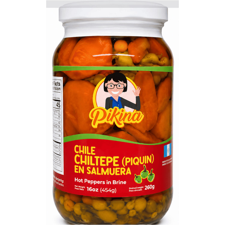 Pikina Chile Chiltepe en Salmuera 16 oz