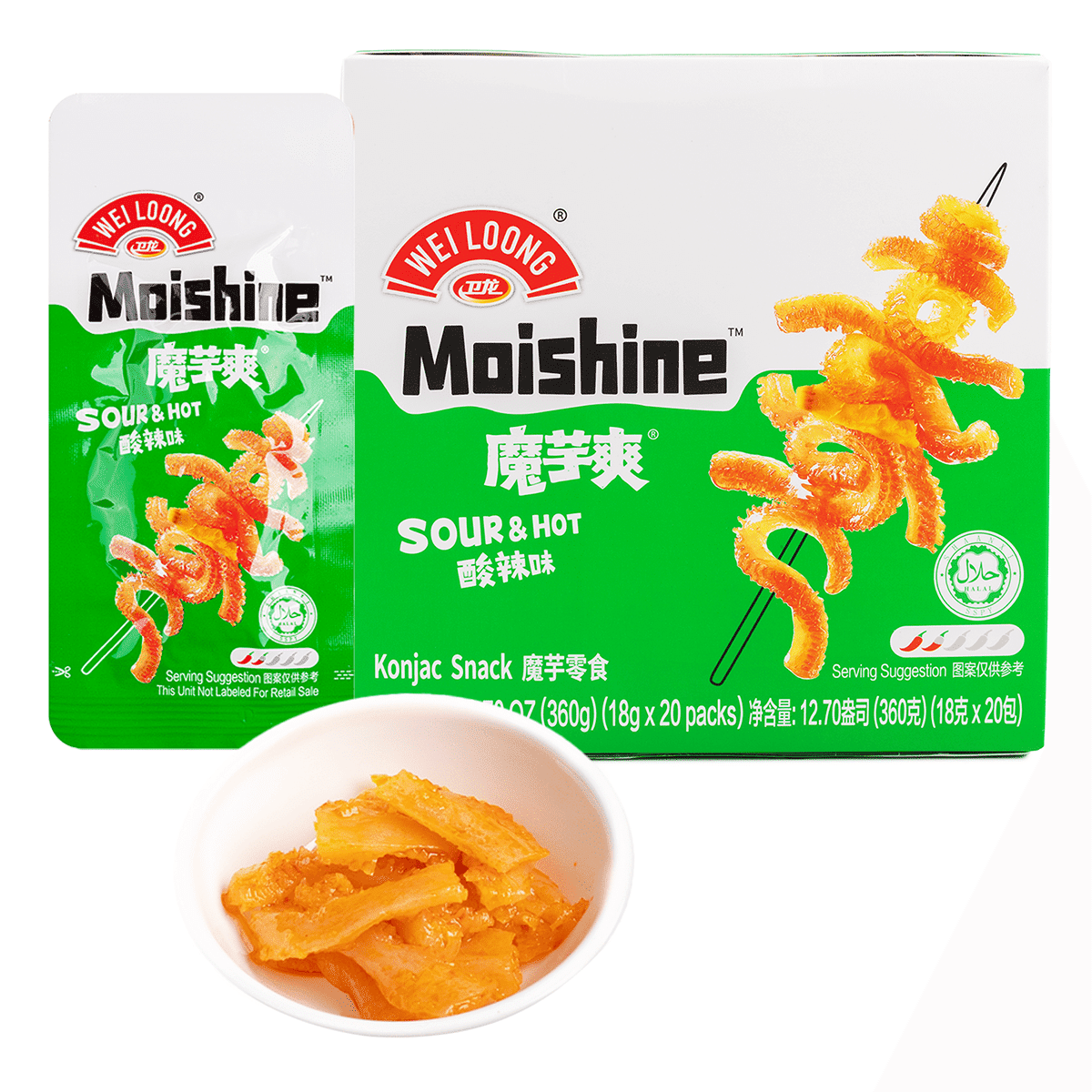 卫龙 魔芋爽 酸辣味 360 克