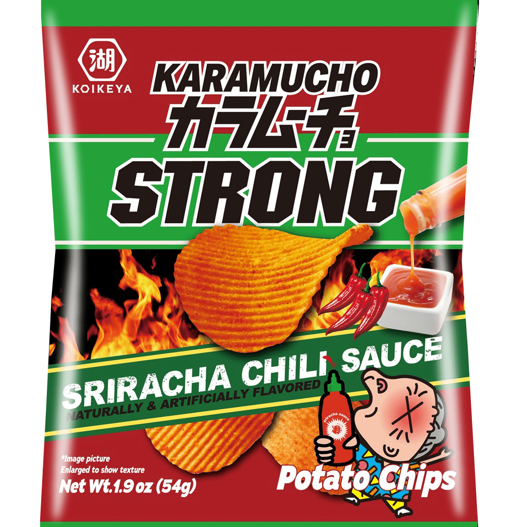Koikeya Karamucho Potato Chips Strong Sriracha 1.9 oz