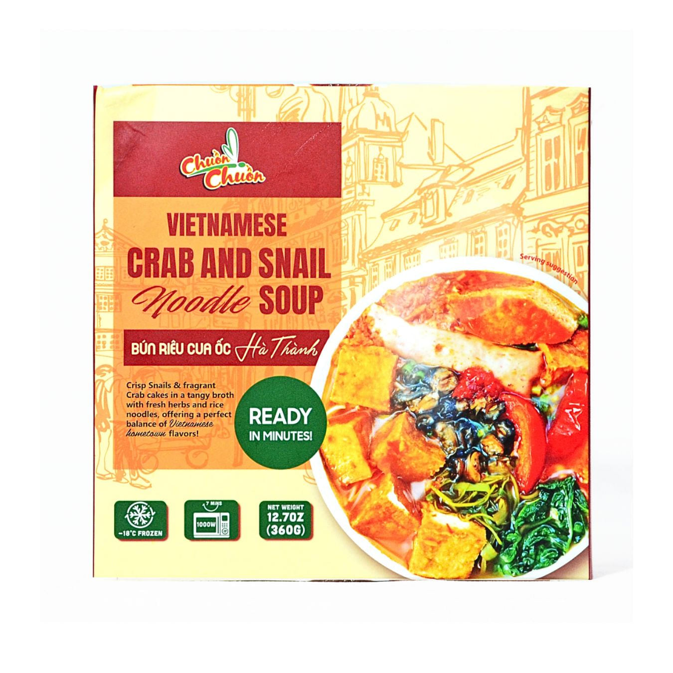 Dragonfly Vietnamese Crab and Snail Noodle Soup, Frozen 12.7 oz