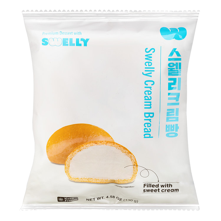 Swelly 韩国 原味 爆浆冰面包 130 克