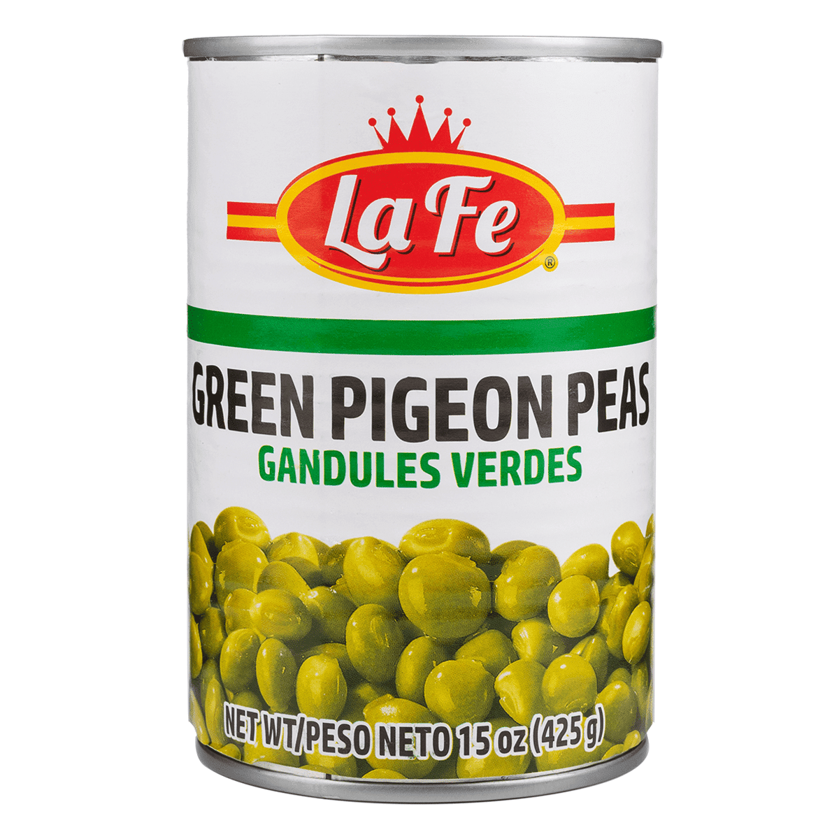 La Fe Green Pigeon Peas 15 oz