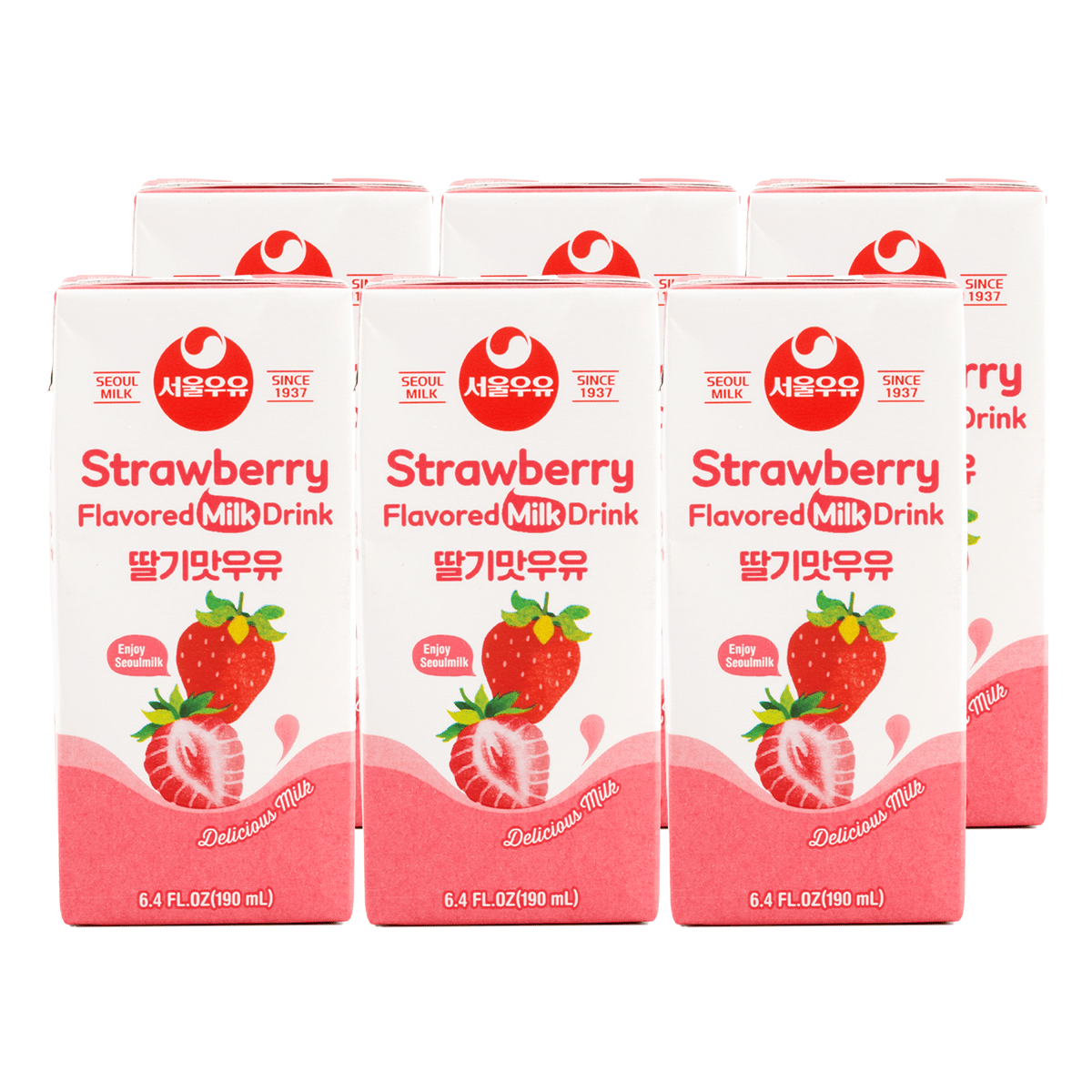 Get Seoul Milk Strawberry Flavor Milk 6k Delivered | Weee! Asian