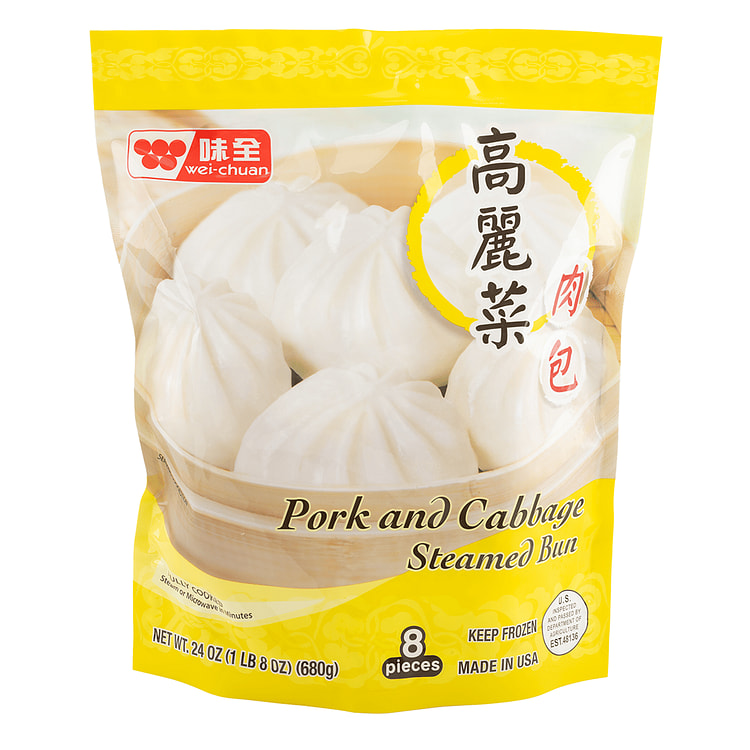 Wei-Chuan Cabbage and Pork Bun Steamed Bun 8ct, Frozen