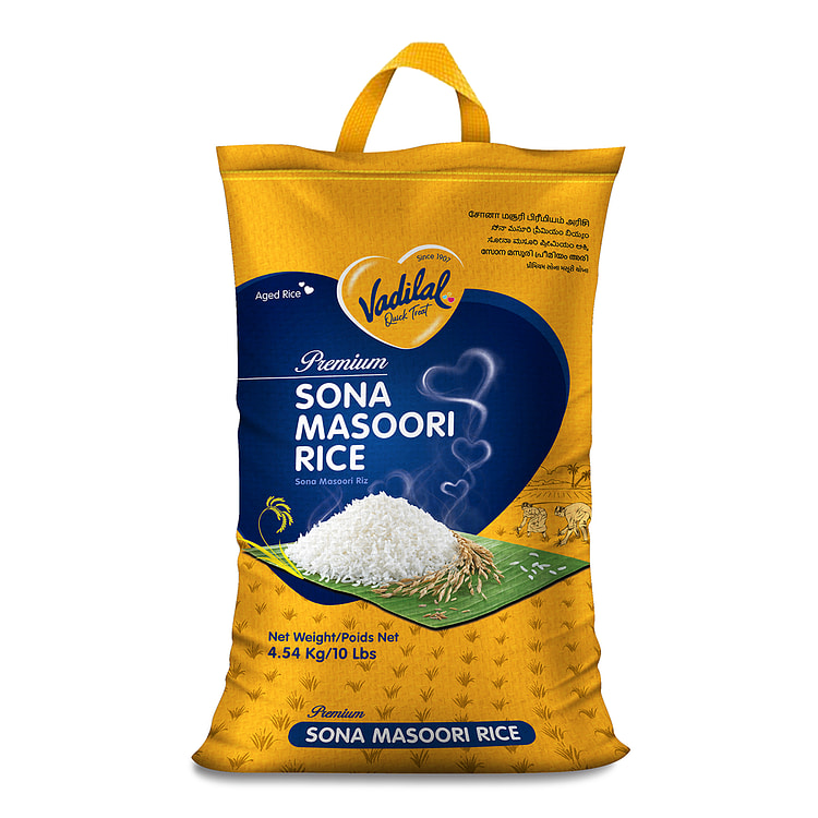 Vadilal Sona Masoori Rice 10 ポンド