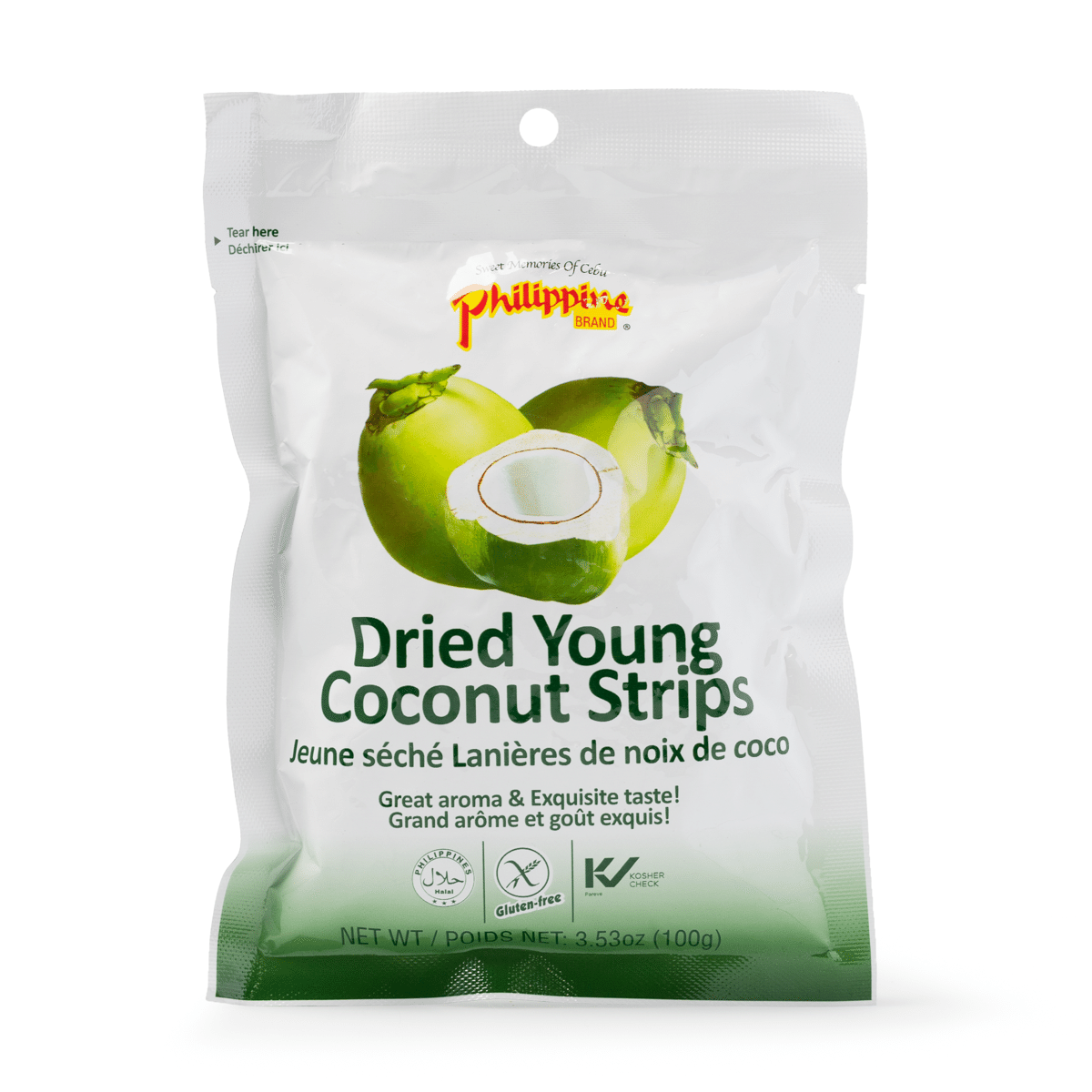 Philippine Brand Dried Young Coconut Strips 100 g