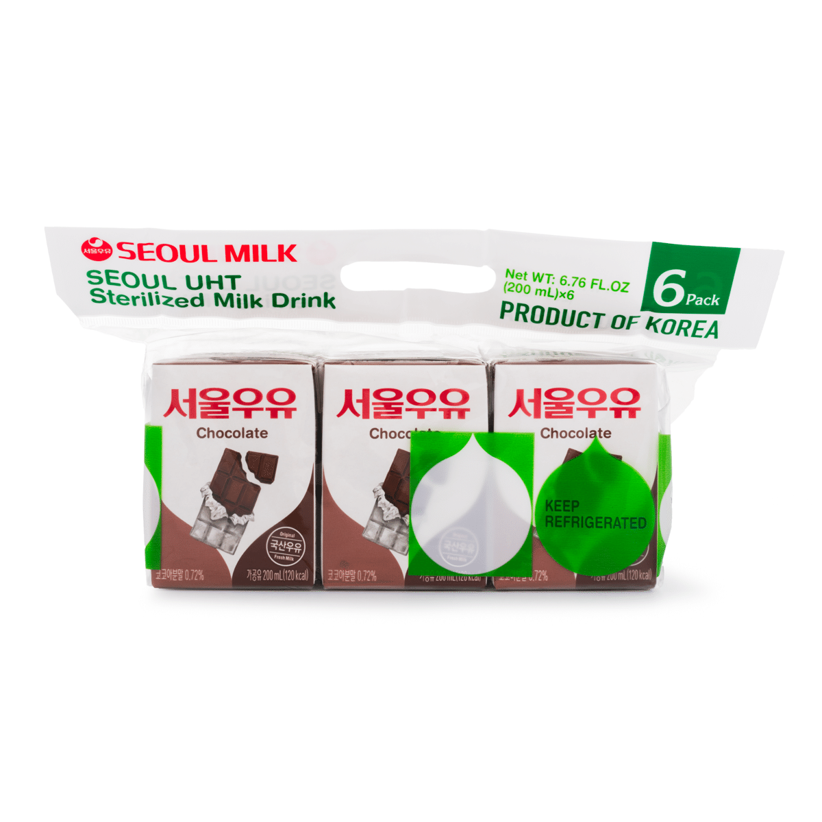 Seoul Milk Chocolate Flavored Milk 6pk 1200 ml