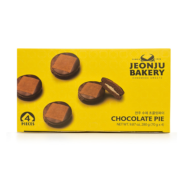 Jeonju Bakery Premium Handcrafted Chocolate Pies (4-Pack) 280 gramo(s)