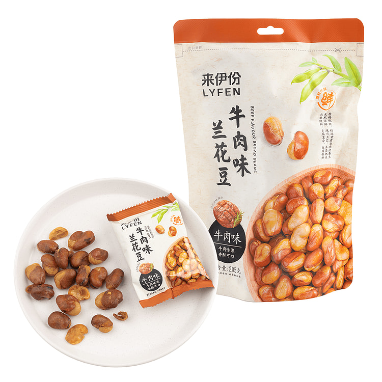 来伊份 牛肉味兰花豆 205 克