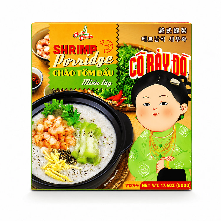Dragonfly Shrimp Porridge with Bottle Gourd, Frozen 500 g
