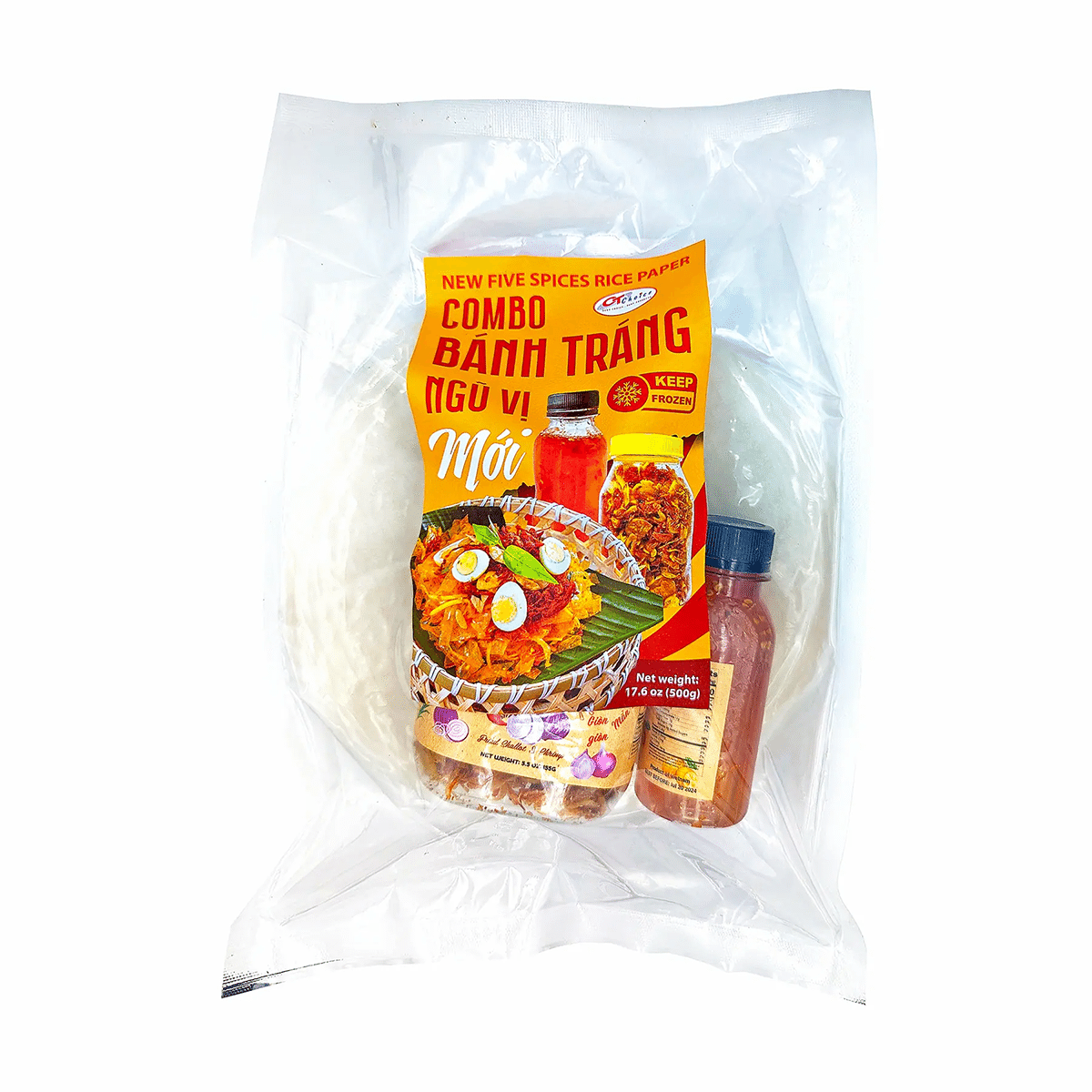 CT Choice 5 Spices Rice Paper Snack, Frozen 500 g