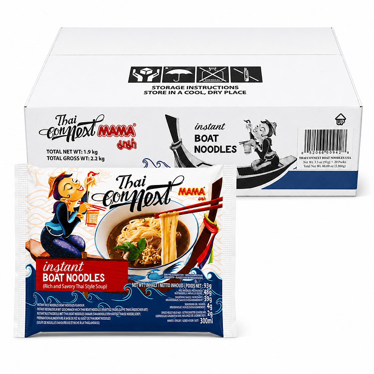 THAI CONNEXT BOAT NOODLE WITH BRAISED PORK 1 case (20bags) 4.85 lb