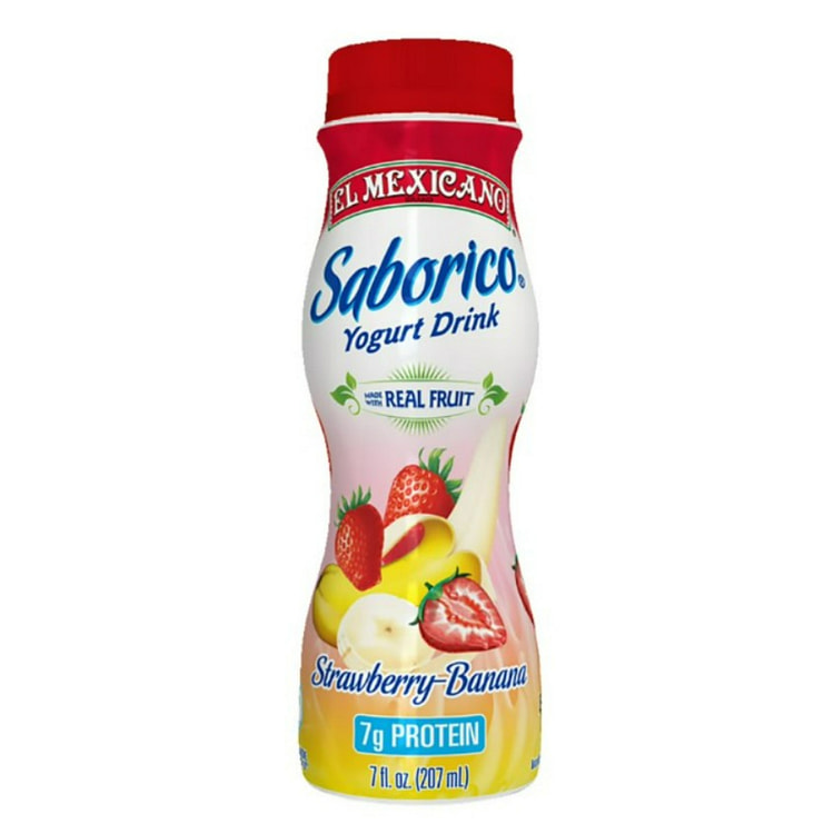 El Mexicano Strawberry Banana Saborico Yogurt Drink 4 oz