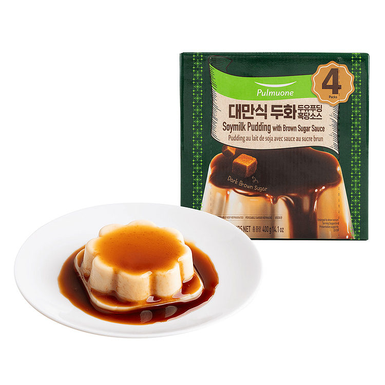 Pulmuone Soymilk Pudding with Brown Sugar Sauce 14.1 oz