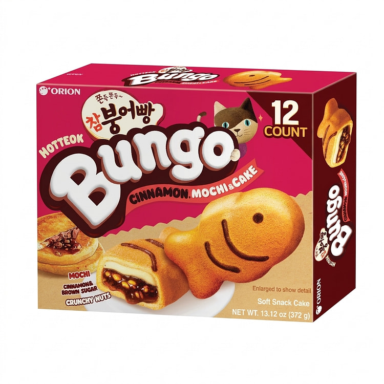 ORION Bungo Cinnamon & Brown Sugar Mochi Cake 30 g*12 counts