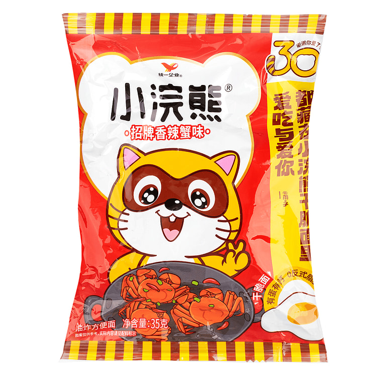 小浣熊 干脆面 销魂香辣蟹味 35 克 (min 4)
