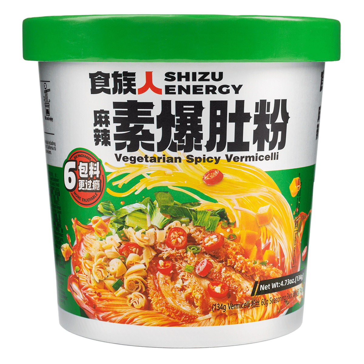 Shizuren 라면 (매운맛) 134 그램