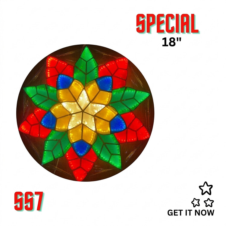 Christmas Parol Lantern 18" Special Star 1 each