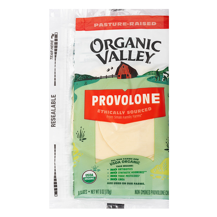 Provolone Fatiado Organic Valley 6 oz