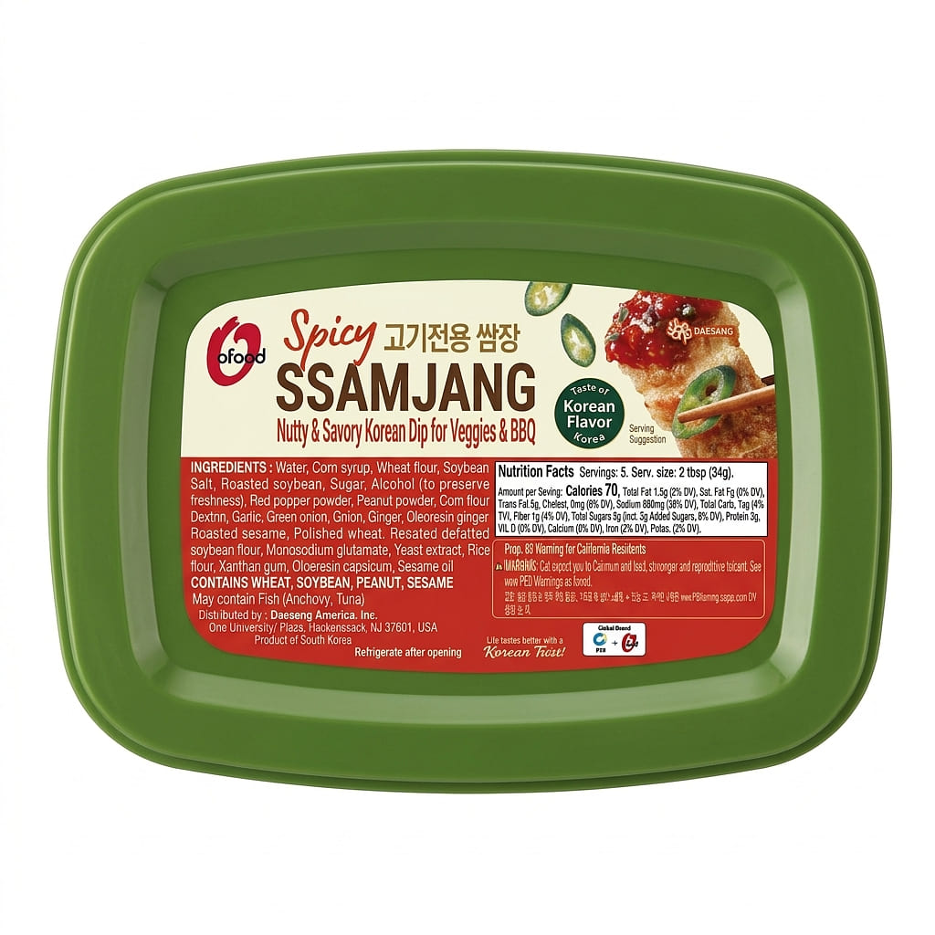 Chung Jung One  Ssamjang Mixed Soy Bean Paste, Spicy 170 g