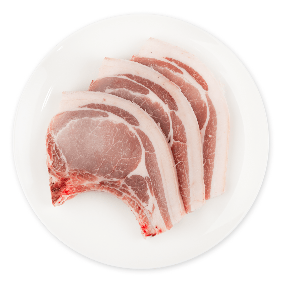 Frozen Pork Chops (Skin-On, Bone-In) 2 lb