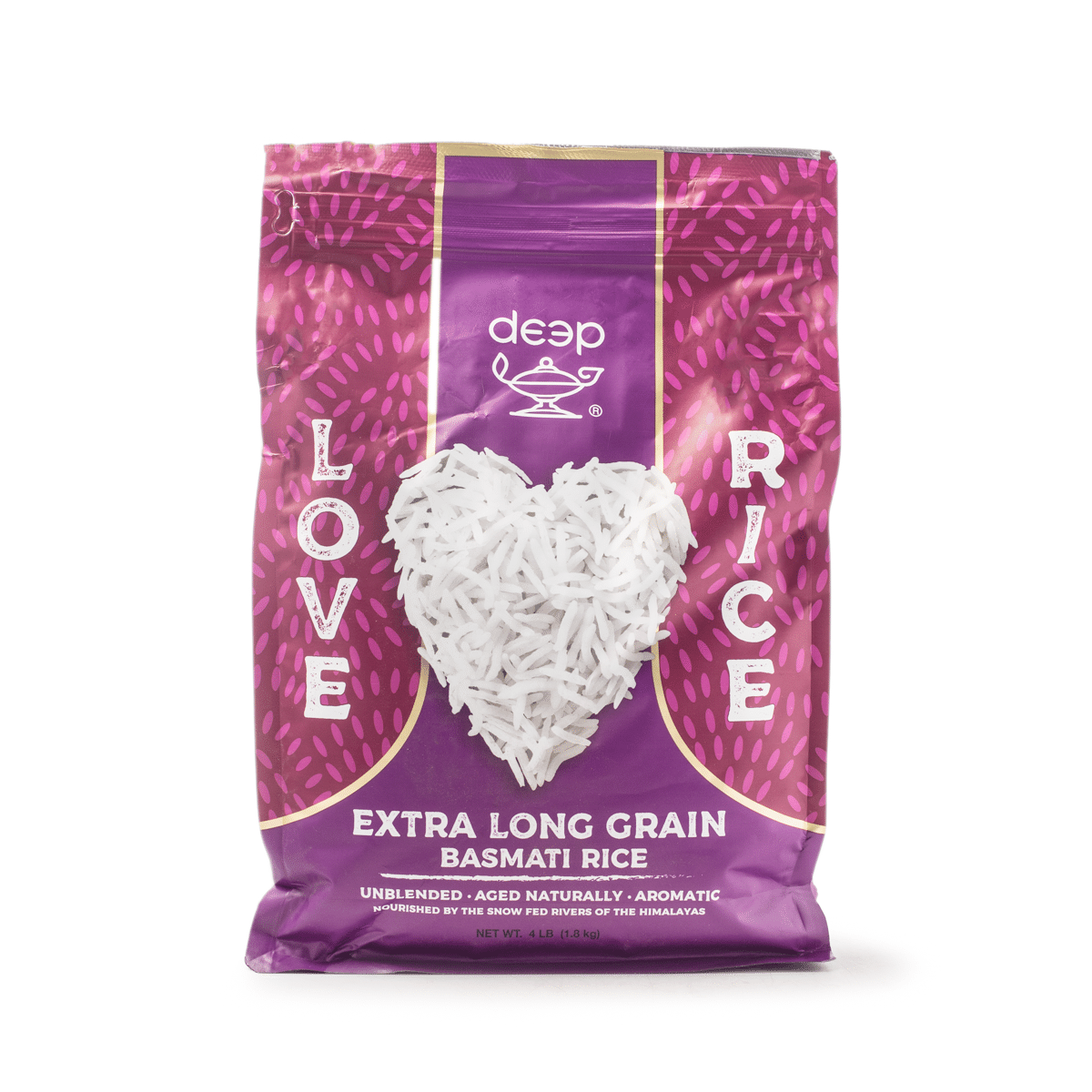 Arroz Basmati de grão extra longo Deep 4 lb