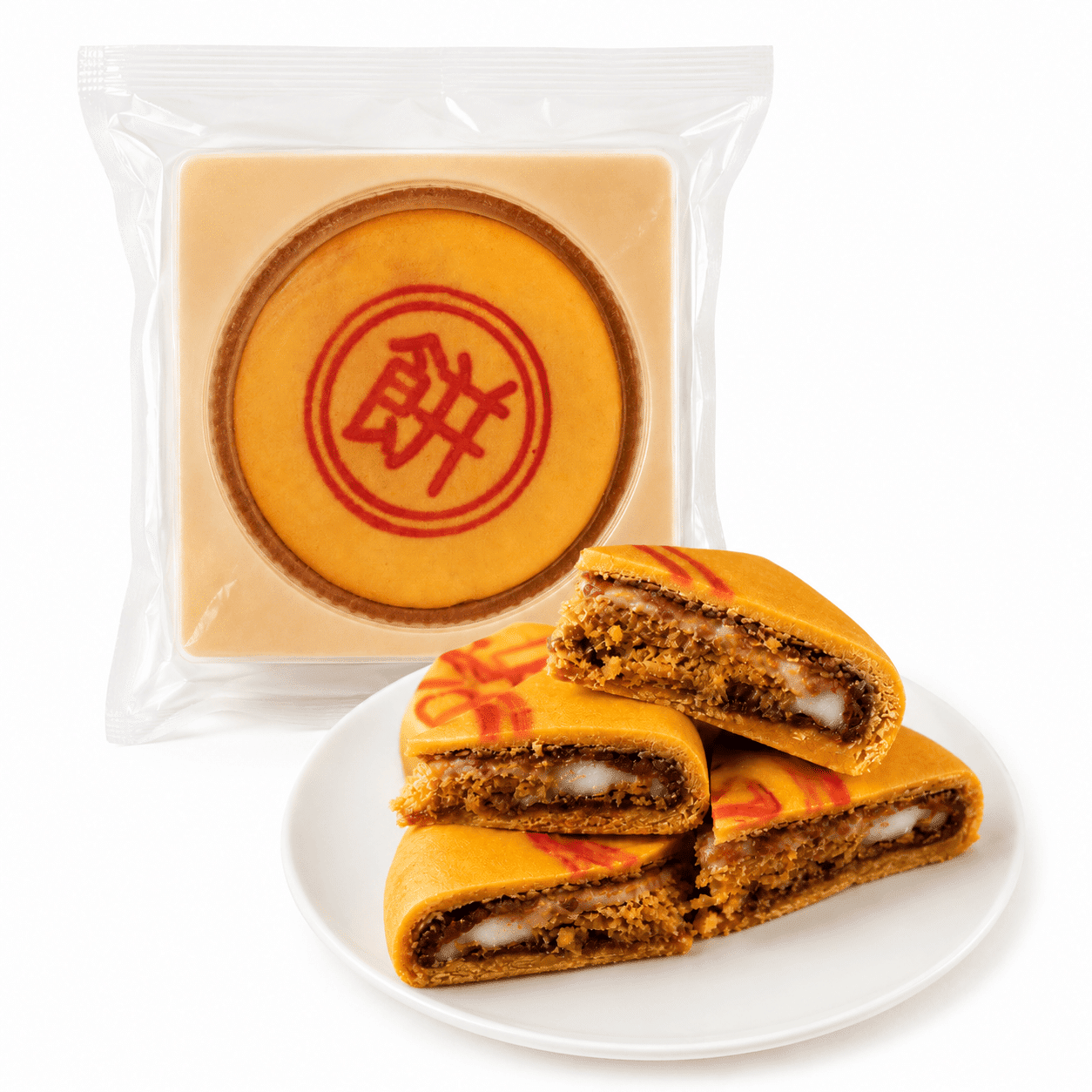 Pork Floss Egg Yolk Cake, Red Bean Mochi Flavor 500 g
