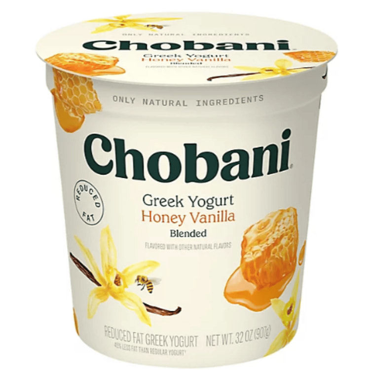 Chobani Reduced Fat Greek Yogurt Honey Vanilla 32 oz
