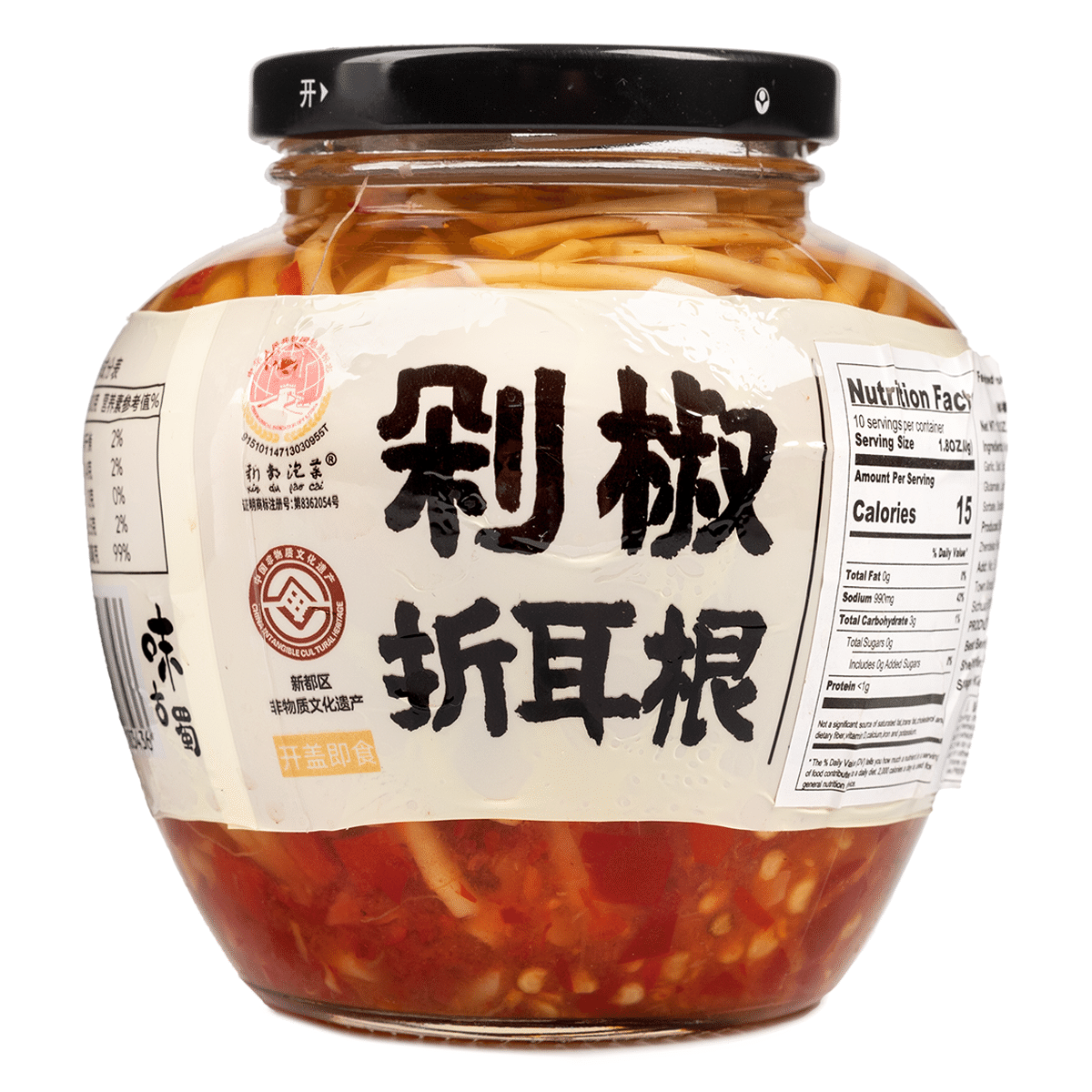 Gushu Taste Chopped Chili Pepper Houttuynia Cordata 480 g*12 pack