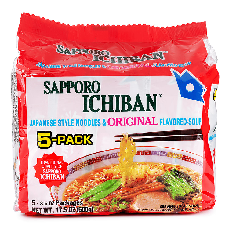 Sapporo Ichiban Instant Noodle, Original Flavor 5pk