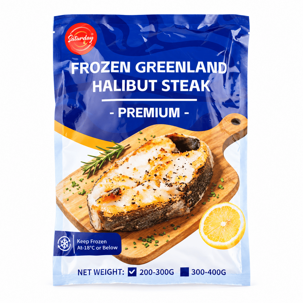 Wild-Caught Greenland Halibut Steaks, Frozen 8-11 oz