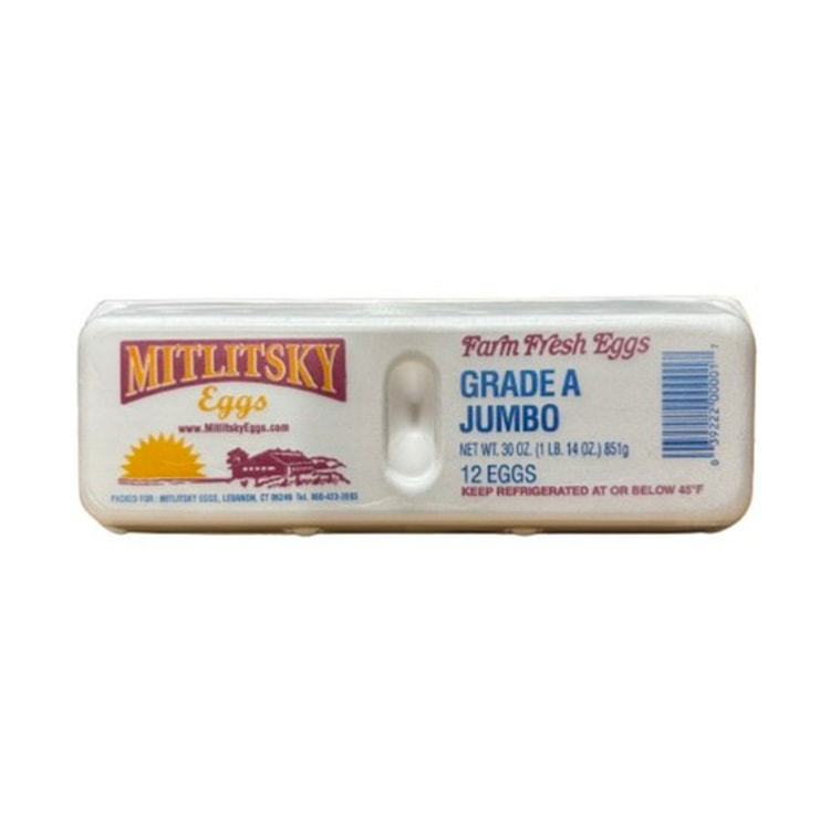 Mitlitsky Grade a Jumbo Eggs 12 count 12 count