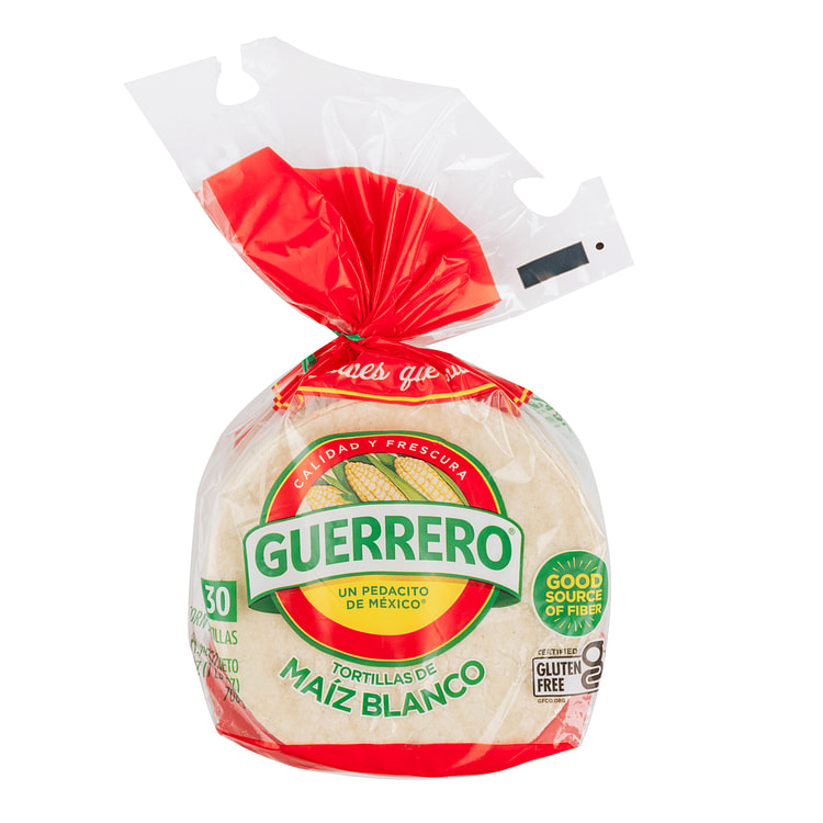 Guerrero 5.5" White Corn Tortillas 0.83 oz*30 counts