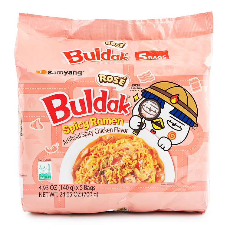 Samyang Buldak Ramen Rose Multi 140 gramo(s)*5 paquetes