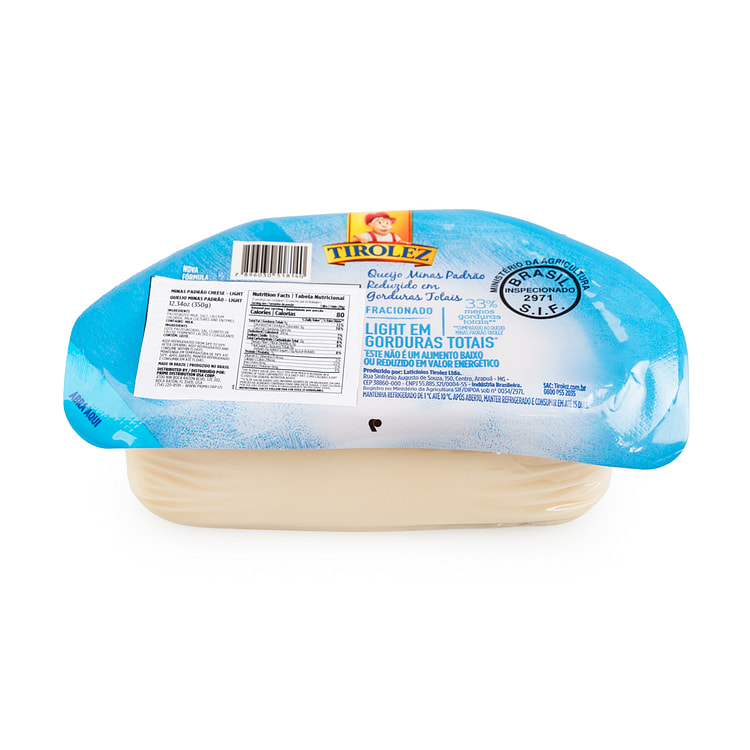 Queijo Minas Padrão Light Tirolez 350 g