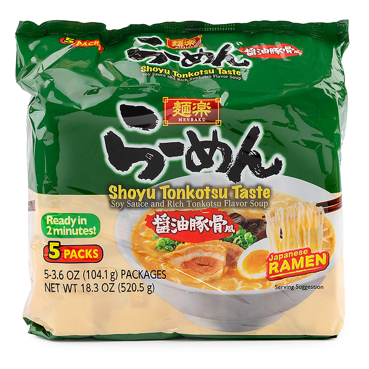 Hikari Menraku Shoyu Tonkotsu 5p 18.3 盎司
