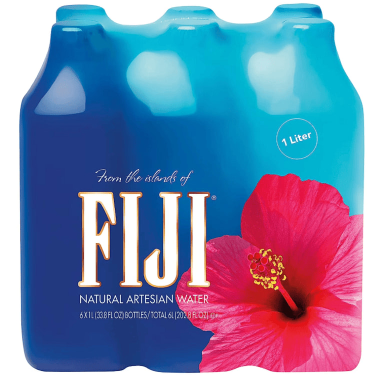 FIJI WATER WATER ARTSN 6 pack 1LT 33.81 onza(s) líquida(s)