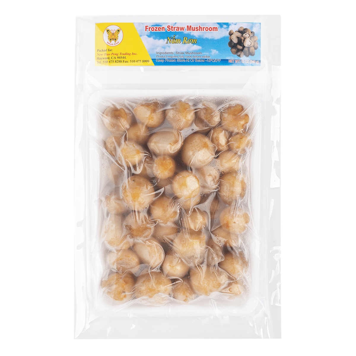Butterfly Straw Mushroom, Frozen 12 oz