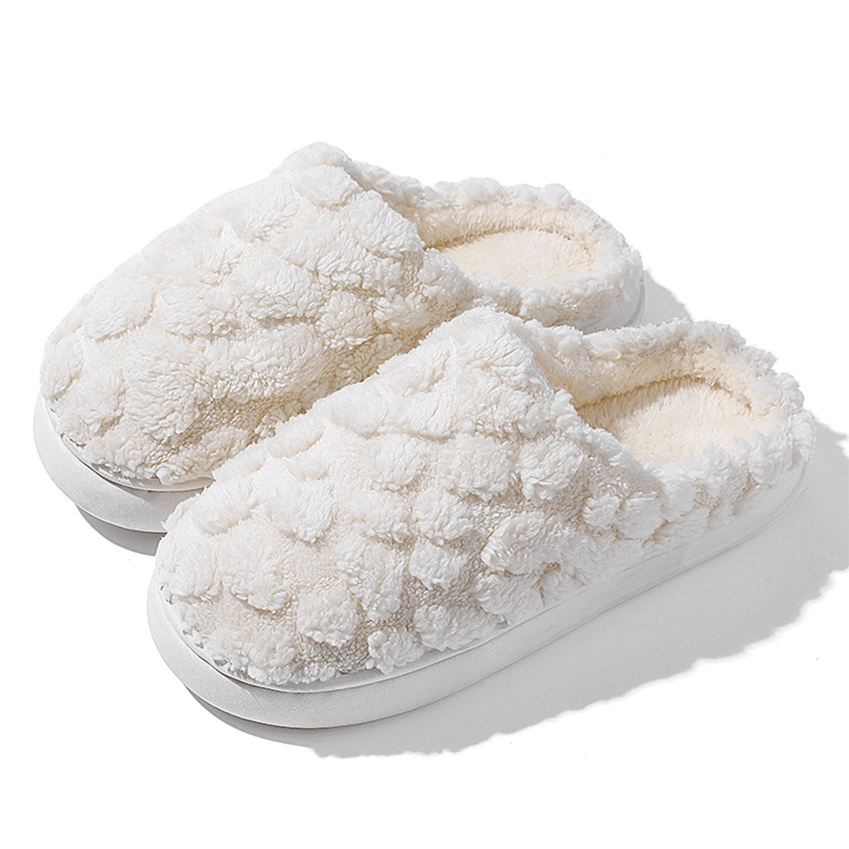 Chinelos de Algodão Desenho Animado Cachorro Branco 36-37 1 unidade