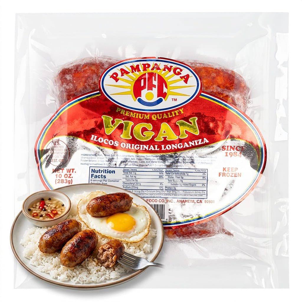 Pampanga Vigan Ilocos Longanisa, Frozen 10 oz