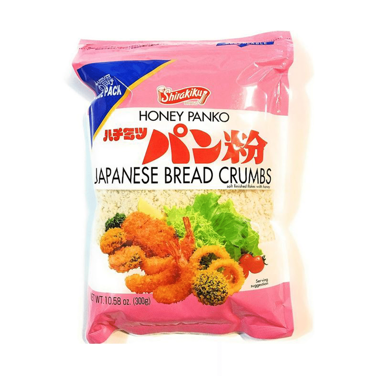 Shirakiku Panko Bread Crumb with Honey, Large 10.58 oz