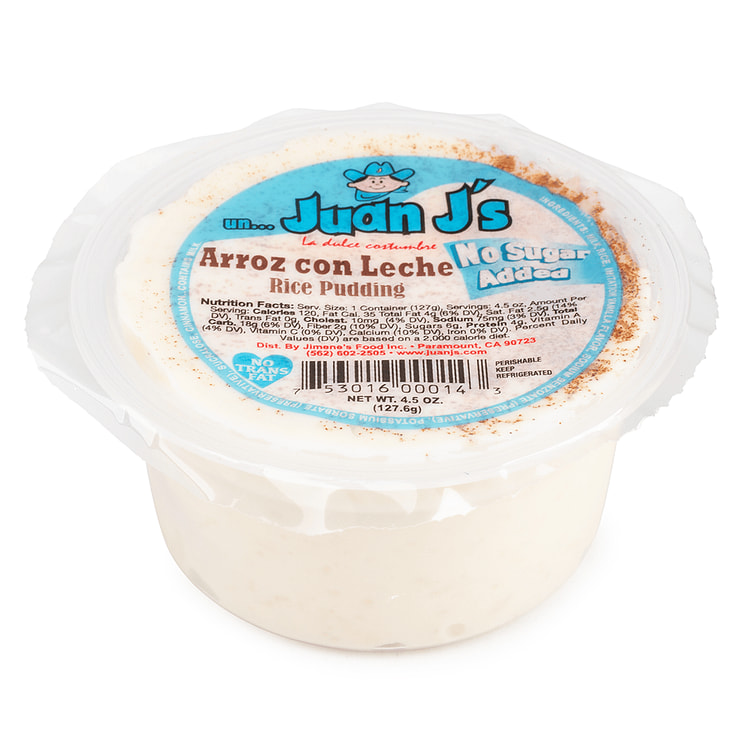 Juan J's Rice Arroz con Leche Rice Pudding No Sugar 4.5 oz