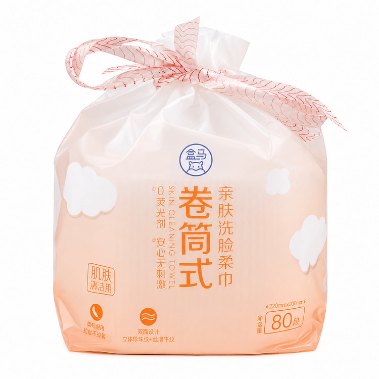盒马 亲肤洗脸柔巾 80张 1 个
