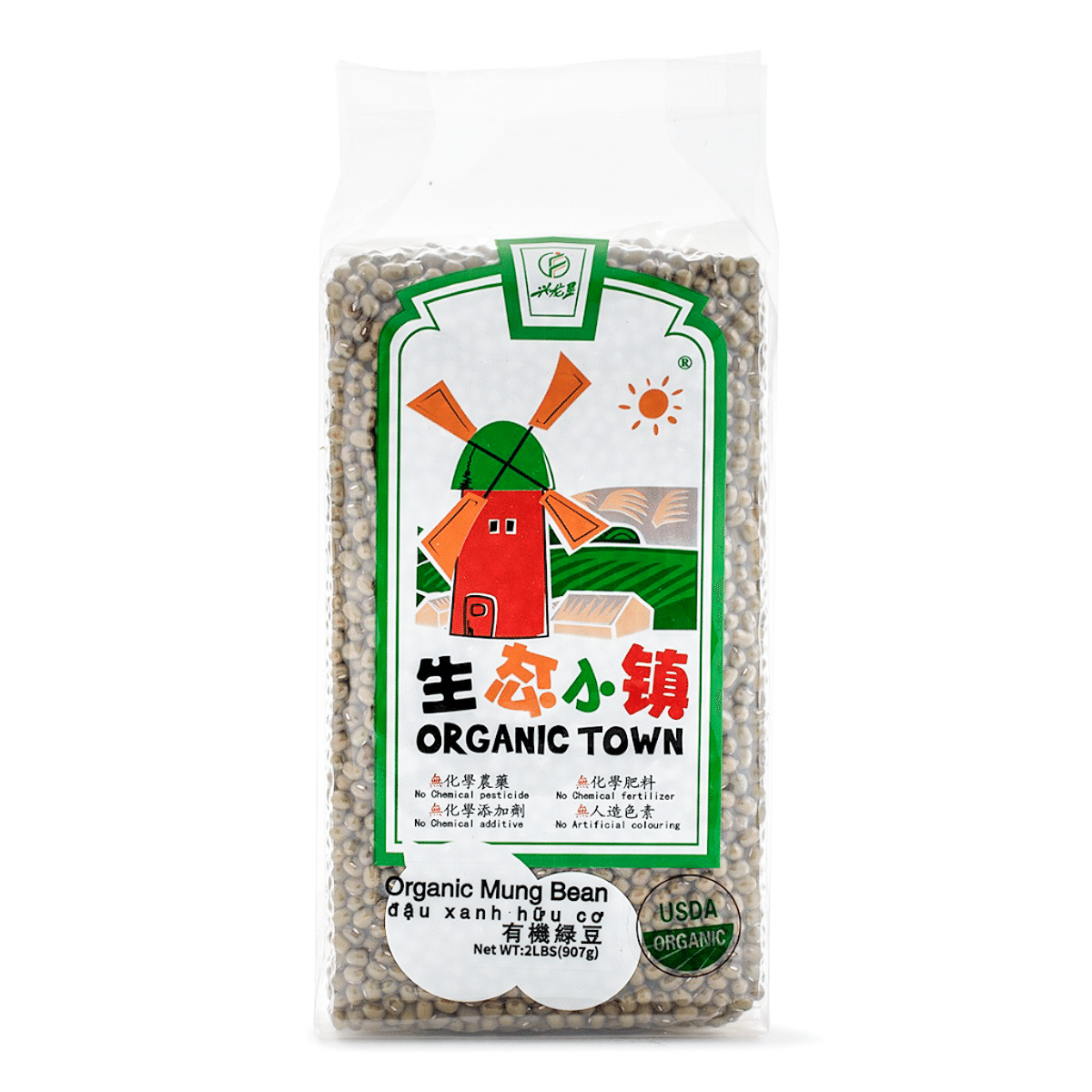 生态小镇 有机绿豆 2 磅*20 包