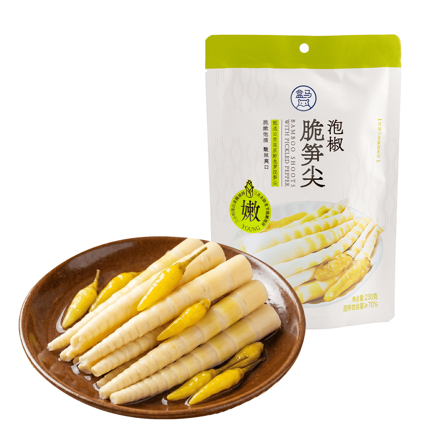盒马 泡椒脆笋尖 230 克